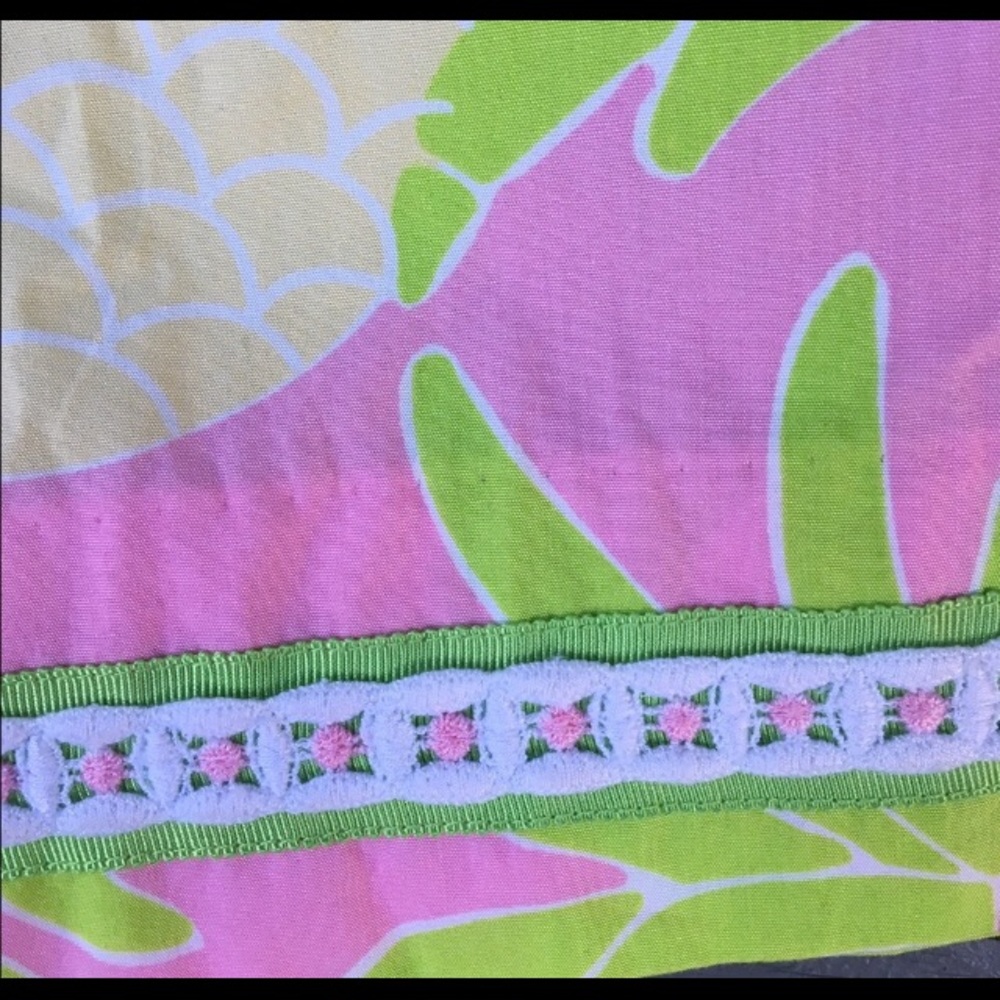 Lilly Pulitzer Strapless Dress 0 strapless sundress back cutout ties Y2K vintage - Picture 3 of 6